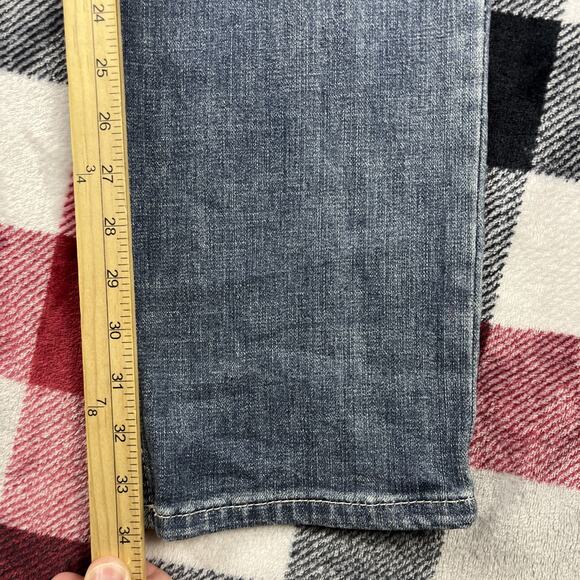 Wrangler Jeans Womens 29/7x34 Straight Leg Mid Rise Dark Wash 1009MWTMS - Picture 9 of 11